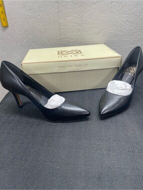 Ukies Anya black Nappa leather heal